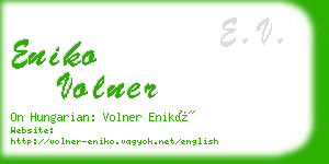 eniko volner business card